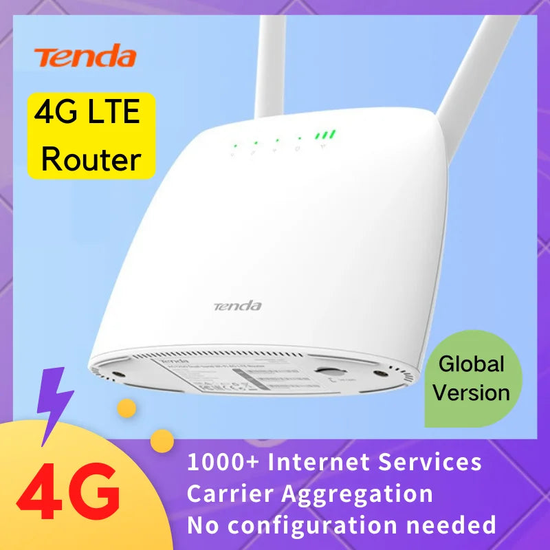 4G Router SIM Card AC1200 Wireless Router Hotspot 64 Users 150Mbps Beamforming 4G Wifi Router CAT4 Carrier Aggregation