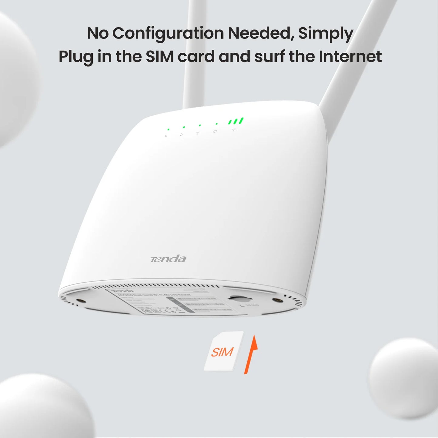 4G Router SIM Card AC1200 Wireless Router Hotspot 64 Users 150Mbps Beamforming 4G Wifi Router CAT4 Carrier Aggregation