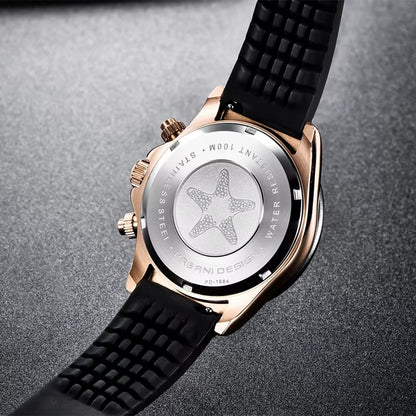 40Mm New V2  Men'S Quartz Watches Sapphire Retro Chronograph Stainless Steel Waterproof Watch Men Relogio Masculino