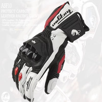 Motorcycle Gloves Afs6 Afs10 Afs18 Security Protection Windproof Motocross Mittens Touch Screen Men'S Leather Motorbike Glove
